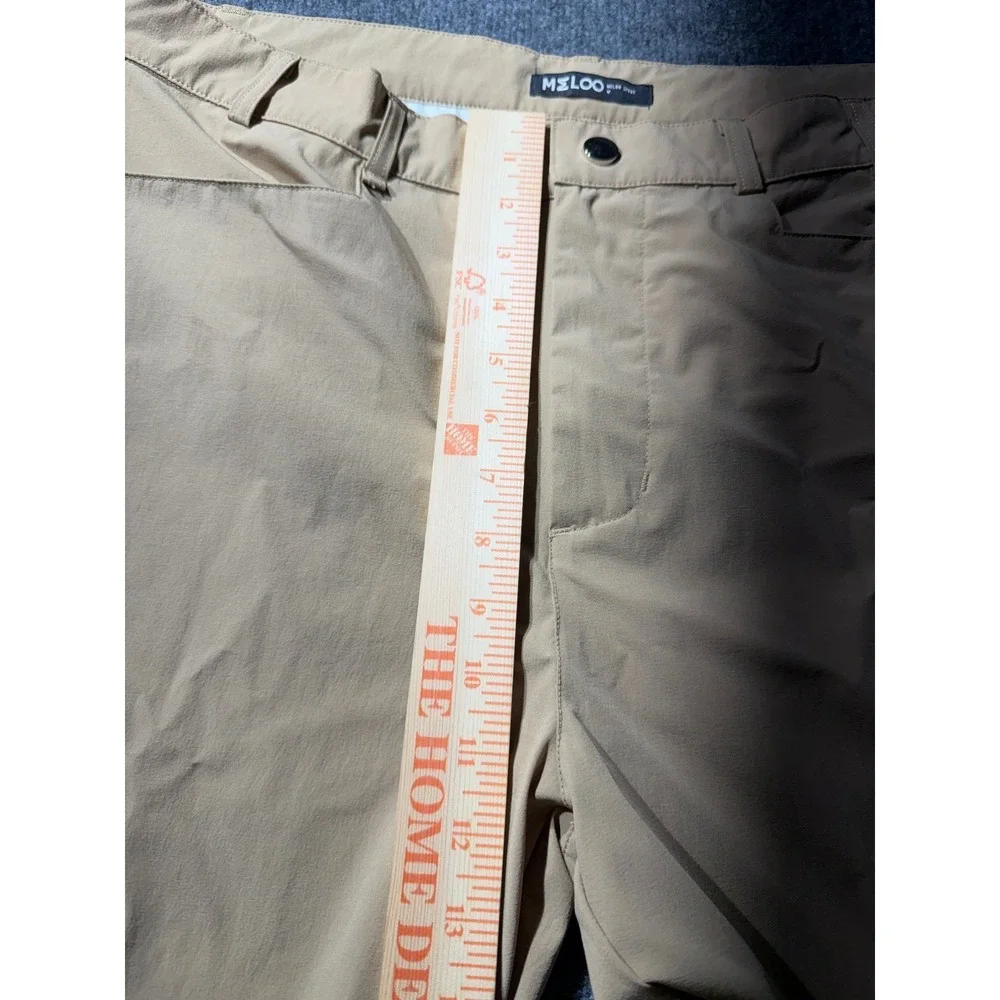 Meloo Sport Mens Tan Khaki Technical Golf Hiking Pants Size Medium 35x29